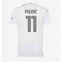 AC Milan Christian Pulisic #11 Udebanetrøje Dame 2023-24 Kortærmet